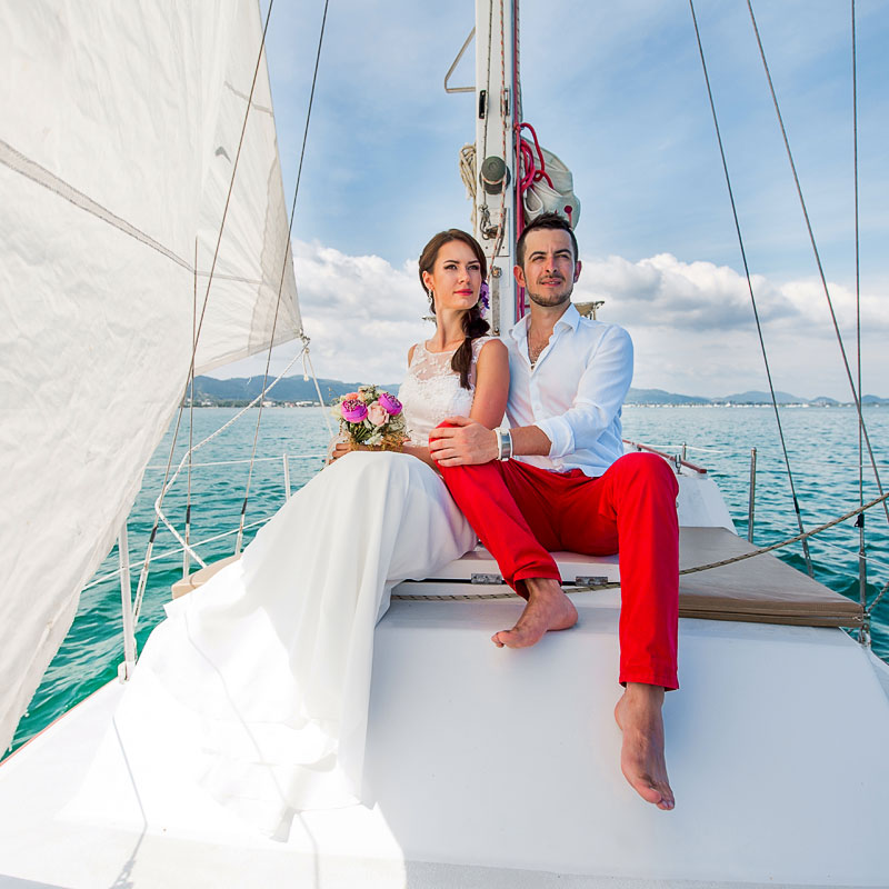 Фотосессия на Яхте в Таиланде на Пхукете