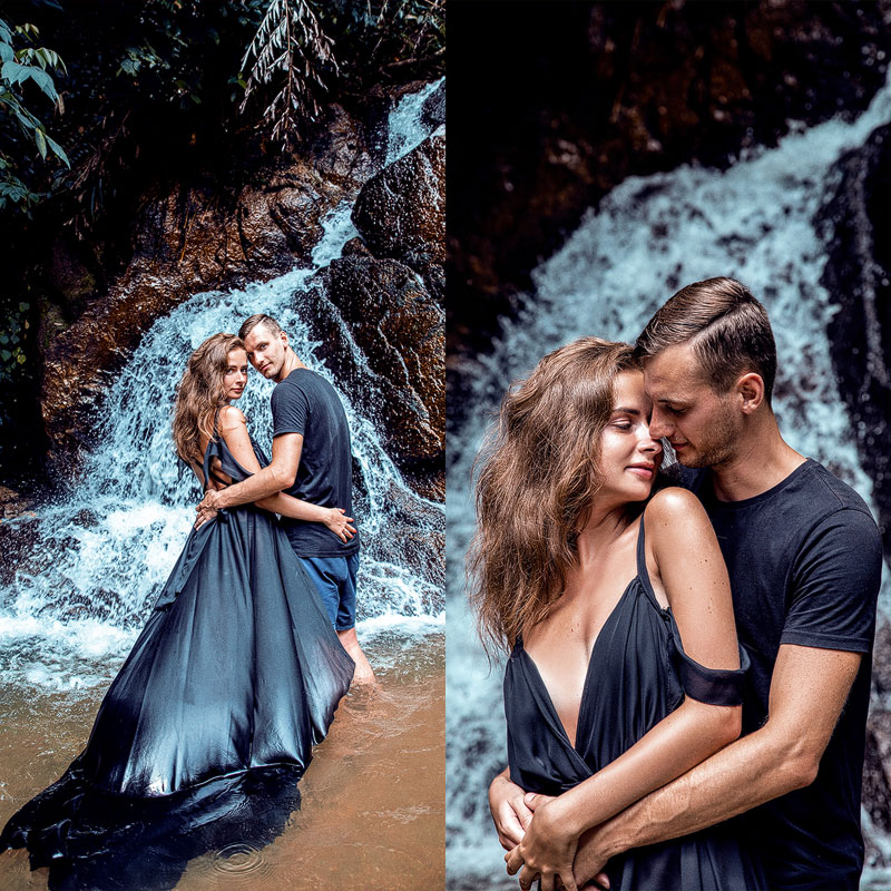 Лав стори (Love Story) фотосессия на водопаде на Пхукете