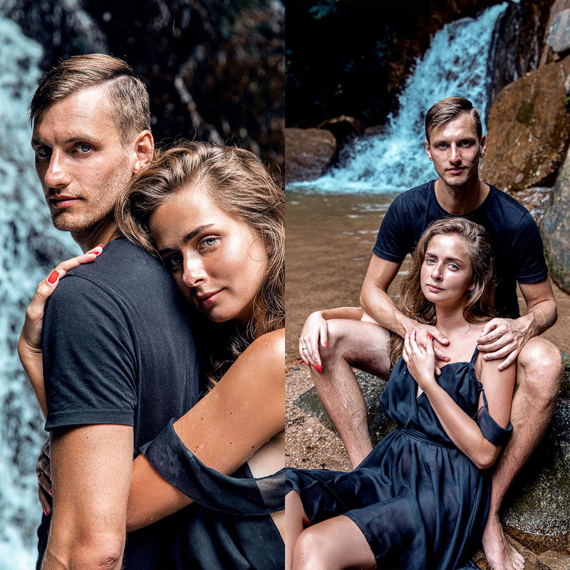 Лав стори (Love Story) фотосессия на водопаде на Пхукете