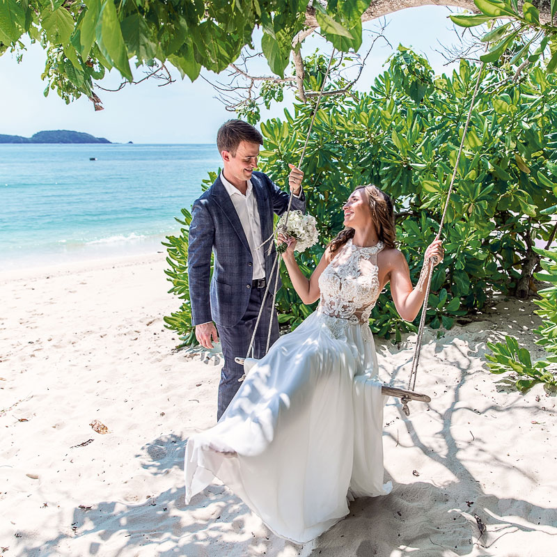 Свадебная фотосессия на Необитаемом острове