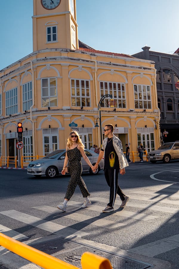 Лав Стори фотосессия в Old Phuket Town в Тайланде