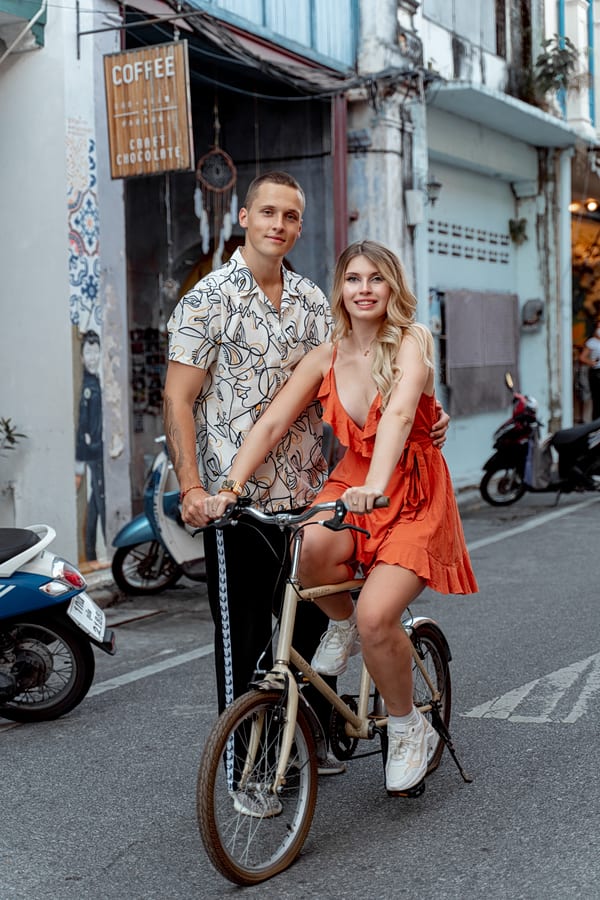 Лав Стори фотосессия в Old Phuket Town в Тайланде