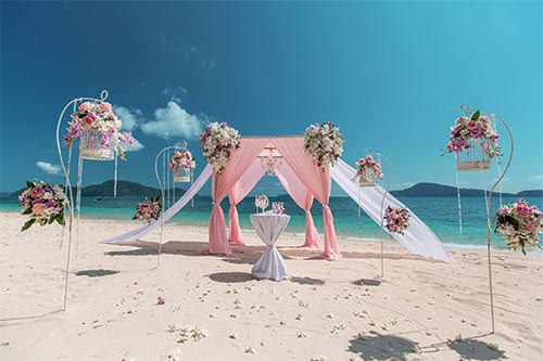 Лена и Игорь мини-свадьба на необитаемом острове Пхукета