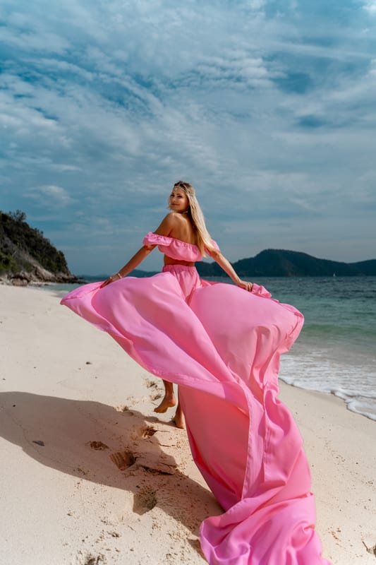 Розовое платье для фотосессии на Пхукете, фото 10