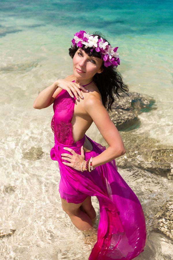 Веночек на голову из цветов на Пхукете