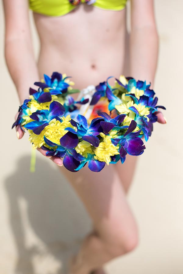 Веночек на голову из цветов на Пхукете