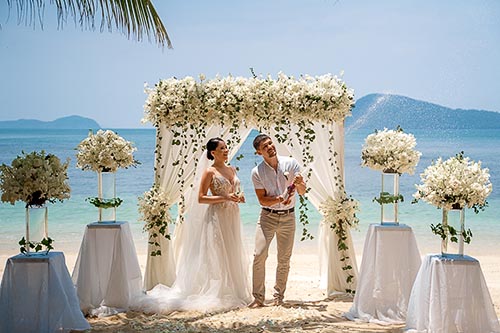 Березовый свадебный шатер на Пхукете