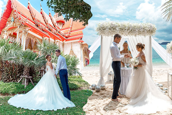 Комбинированная свадьба на Пхукете