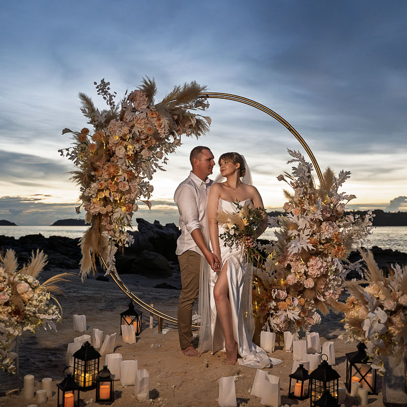 Свадьба на закате на Пхукете