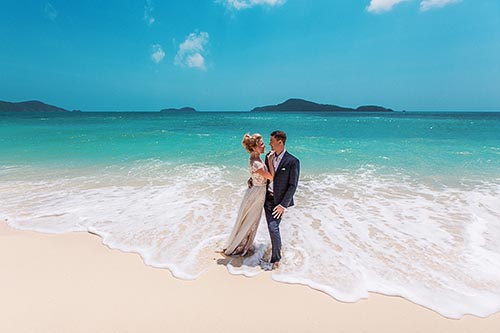 Свадебная фотосессия на Пхукете на необитаемом острове