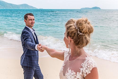 Свадебная фотосессия на Пхукете на необитаемом острове