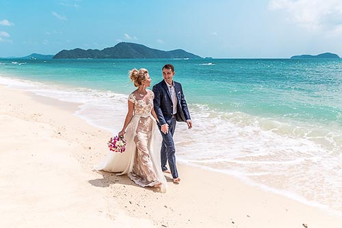 Свадебная фотосессия на Пхукете на необитаемом острове