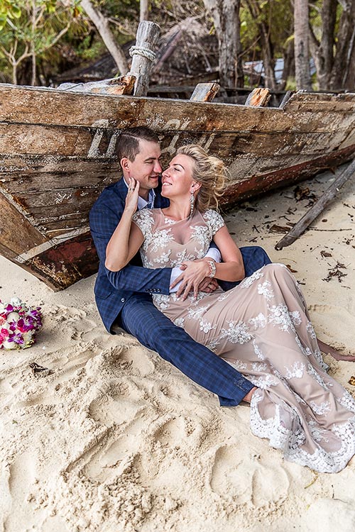 Свадебная фотосессия на Пхукете на необитаемом острове