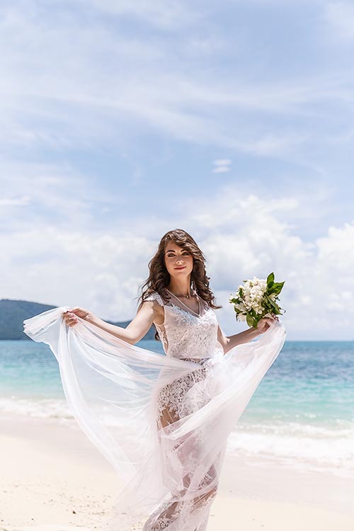 Свадебная фотосессия на необитаемом острове вблизи Пхукета
