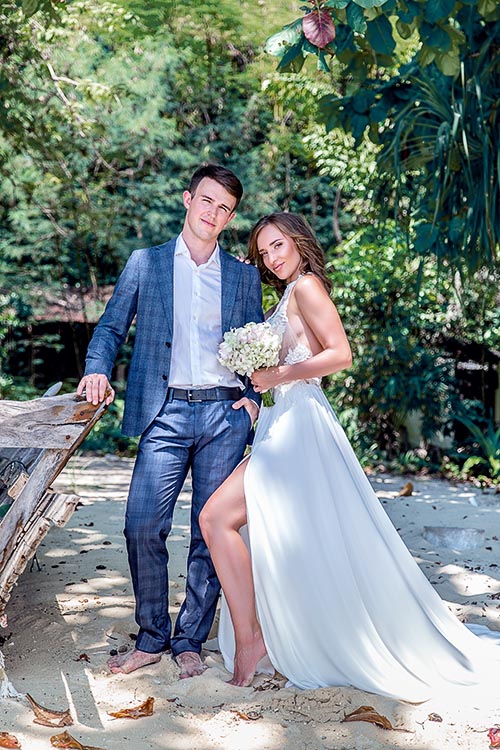 Свадебные фотосессии на необитаемом острове вблизи Пхукета