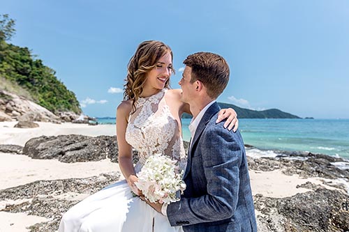 Свадебные фотосессии на необитаемом острове вблизи Пхукета